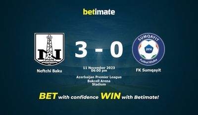 Prediksi Neftchi Baku vs FK Sumqayit, Peluang & Tips Taruhan 11/11/2023