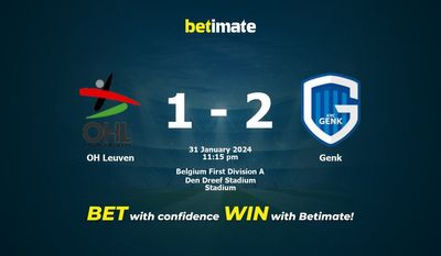 Prediksi OH Leuven vs Genk, Peluang & Tips Taruhan 31/01/2024