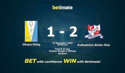 Prediksi Olimpia Elblag vs Podbeskidzie Bielsko Biala, Peluang & Tips Taruhan 16/11/2024