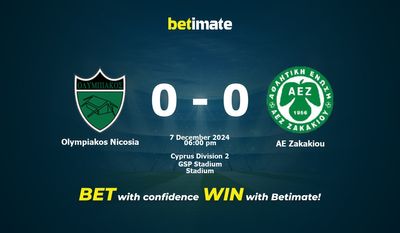 Prediksi Olympiakos Nicosia vs AE Zakakiou, Peluang & Tips Taruhan 12/07/2024