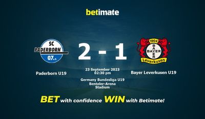 Prediksi Paderborn U19 vs Bayer Leverkusen U19, Peluang & Tips Taruhan 23/09/2023