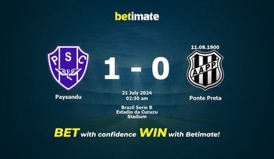 Prediksi Paysandu vs Ponte Preta, Peluang & Tips Taruhan 20/07/2024
