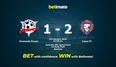 Prediksi Peninsula Power vs Lions FC, Peluang & Tips Taruhan 24/02/2024
