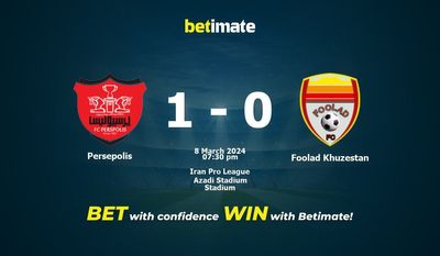 Prediksi Persepolis vs Foolad Khuzestan, Peluang & Tips Taruhan 03/08/2024