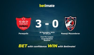 Prediksi Persepolis vs Nassaji Mazandaran, Peluang & Tips Taruhan 28/12/2023