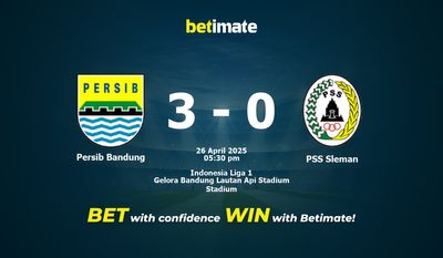 Prediksi Persib Bandung vs PSS Sleman, Odds & Tips Taruhan 26/04/2025