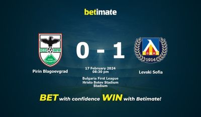 Prediksi Pirin Blagoevgrad vs Levski Sofia, Peluang & Tips Taruhan 17/02/2024