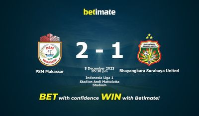 Prediksi PSM Makassar vs Bhayangkara Surabaya United, Odds & Tips Taruhan 12/08/2023