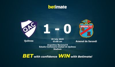 Prediksi Quilmes vs Arsenal de Sarandi, Peluang & Tips Taruhan 19/07/2025
