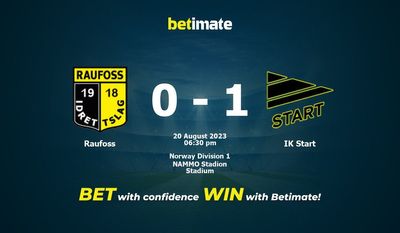 Raufoss vs IK Mulai Prediksi, Peluang & Tips Taruhan 20/08/2023