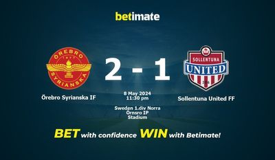 Prediksi, Odds & Tip Taruhan Örebro Syriaska IF vs Sollentuna United FF 05/08/2024