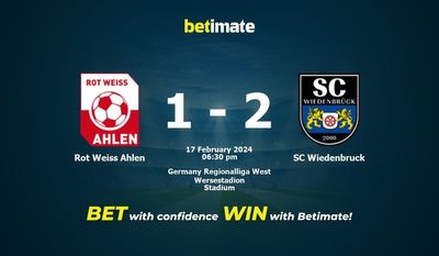 Prediksi Rot Weiss Ahlen vs SC Wiedenbruck, Peluang & Tips Taruhan 17/02/2024