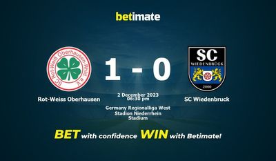 Prediksi Rot-Weiss Oberhausen vs SC Wiedenbruck, Peluang & Tips Taruhan 12/02/2023