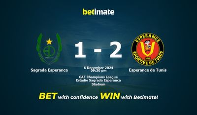 Prediksi Sagrada Esperanca vs Esperance de Tunis, Peluang & Tips Taruhan 12/06/2024
