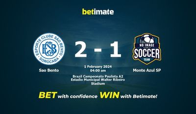 Prediksi Sao Bento vs Monte Azul SP, Peluang & Tips Taruhan 31/01/2024