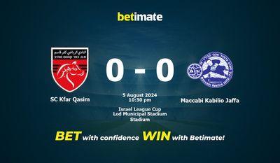 Prediksi SC Kfar Qasim vs Maccabi Kabilio Jaffa, Peluang & Tips Taruhan 08/05/2024