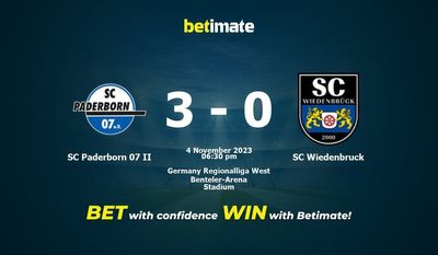 Prediksi SC Paderborn 07 II vs SC Wiedenbruck, Peluang & Tips Taruhan 11/04/2023
