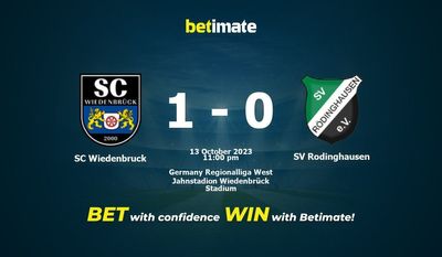 Prediksi SC Wiedenbruck vs SV Rodinghausen, Peluang & Tips Taruhan 13/10/2023