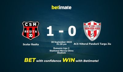 Prediksi Scolar Resita vs ACS Viitorul Pandurii Targu Jiu, Peluang & Tips Taruhan 30/09/2023
