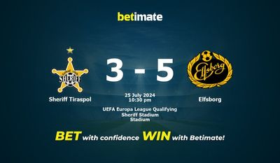 Prediksi Sheriff Tiraspol vs Elfsborg, Peluang & Tips Taruhan 25/07/2024
