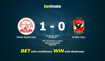 Prediksi Simba Sports Club vs Al Ahly Kairo, Peluang & Tips Taruhan 29/03/2024