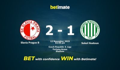 Prediksi Slavia Prague B vs Sokol Hostoun, Peluang & Tips Taruhan 12/11/2023