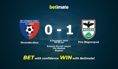 Prediksi Strumska slava vs Pirin Blagoevgrad, Peluang & Tips Taruhan 12/08/2024