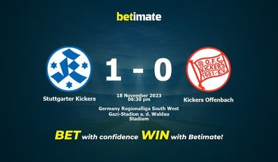 Prediksi Stuttgarter Kickers vs Kickers Offenbach, Peluang & Tips Taruhan 18/11/2023