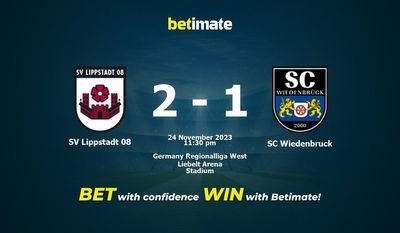 Prediksi SV Lippstadt 08 vs SC Wiedenbruck, Peluang & Tips Taruhan 24/11/2023