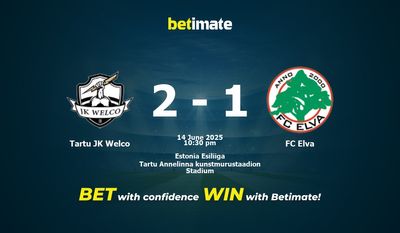 Prediksi, Peluang & Tips Taruhan Tartu JK Welco vs FC Elva 14/06/2025