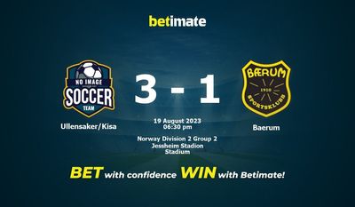Ullensaker/Kisa vs Baerum Prediksi, Peluang & Tips Taruhan 19/08/2023