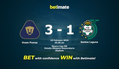 Prediksi Unam Pumas vs Santos Laguna, Odds & Tips Taruhan 19/02/2024