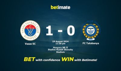 Prediksi Vasas SC vs FC Tatabanya, Peluang & Tips Taruhan 19/08/2024