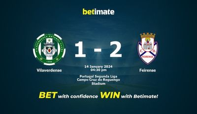 Prediksi Vilaverdense vs Feirense, Peluang & Tips Taruhan 14/01/2024