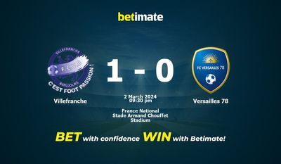 Prediksi Villefranche vs Versailles 78, Peluang & Tips Taruhan 03/02/2024