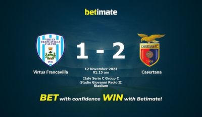 Prediksi Virtus Francavilla vs Casertana, Peluang & Tips Taruhan 11/11/2023