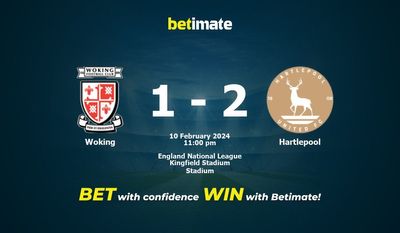 Prediksi Woking vs Hartlepool, Peluang & Tips Taruhan 02/10/2024