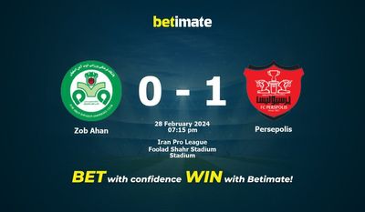 Prediksi Zob Ahan vs Persepolis, Peluang & Tips Taruhan 28/02/2024