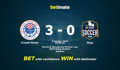 Prediksi Zrinjski Mostar vs Sloga, Peluang & Tips Taruhan 10/09/2023