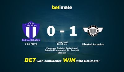 2 de Mayo vs Libertad Asuncion پیش بینی، شانس و نکات شرط بندی 06/01/2025