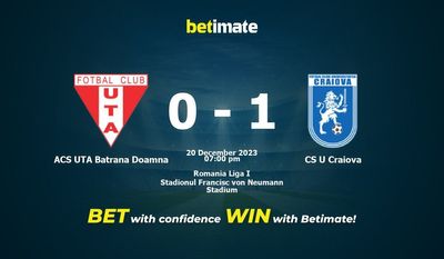 ACS UTA Batrana Doamna vs CS U Craiova Prediction، Odds & نکات شرط بندی 2023/12/20