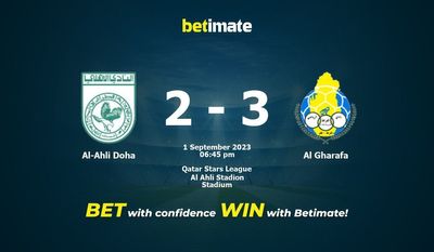 پیش بینی، شانس و نکات شرط بندی الاهلی دوحه مقابل الغرافه 2023/09/01