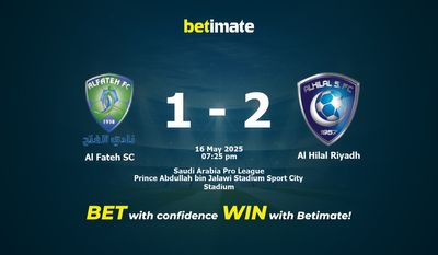 پیشبینی، ضرایب و نکات شرطبندی بازی الفتح اسسی مقابل الهلال ریاض 16/05/2025