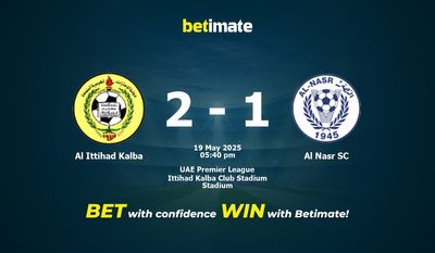 پیشبینی، ضرایب و نکات شرطبندی بازی الاتحاد کلبا و النصر SC 19/05/2025