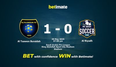 Al Taawon Buraidah vs Al Riyadh پیش بینی، شانس و نکات شرط بندی 2025/05/20