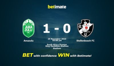 Amazulu vs Stellenbosch FC پیش بینی، شانس و نکات شرط بندی 2023/11/25