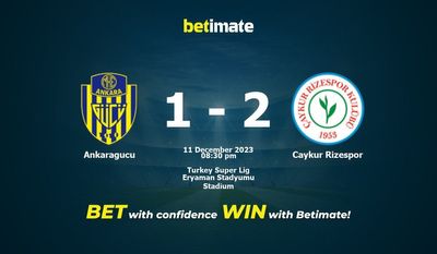 Ankaragucu vs Caykur Rizespor پیش بینی، شانس و نکات شرط بندی 12/11/2023