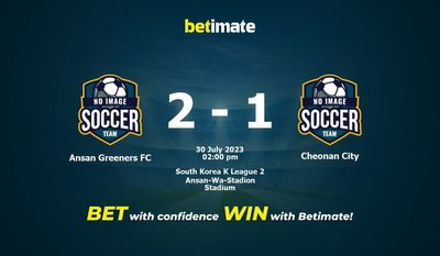 پیش بینی، شانس و نکات شرط بندی Ansan Greeners FC vs Cheonan City 2023/07/30