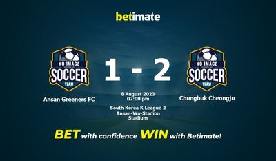 Ansan Greeners FC vs Chungbuk Cheongju پیش بینی، شانس و نکات شرط بندی 08/07/2023