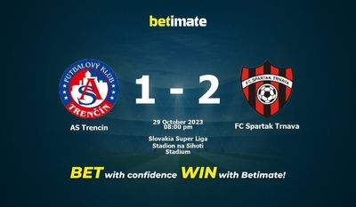 AS Trencin vs FC Spartak Trnava پیش بینی، شانس و نکات شرط بندی 2023/10/29